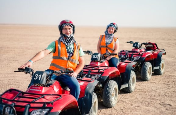 Hurghada,,Egypt,-,November,27,,2016:,Quad,Bikes,Safari,In
